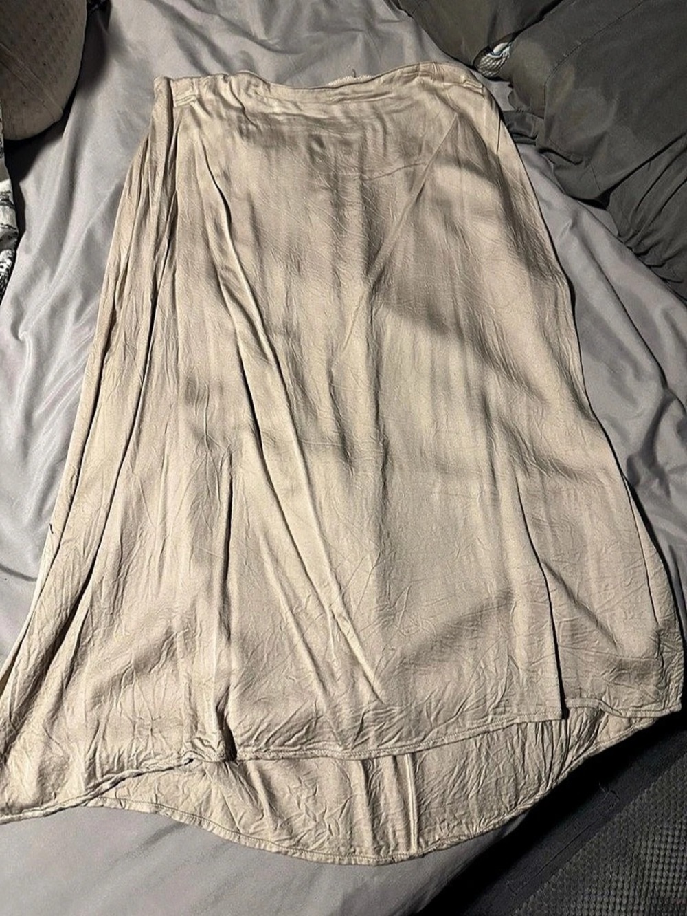Time and Tru Cream Midi Skirt